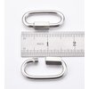 Alele D-Shape Locking Carabiner M4 Stainless Steel Quick Link Chain Connector Keychain Ring Buckle 10 Pack