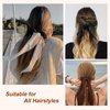 8 PCS Bow Hair Scrunchies Detachable Silky Satin Hair Ties for Women Girls Silk Hair Scrunchies with Long Ribbon Bows Ponytail Holder Elastic Hair Ties Knotted Bow Silk Hair Accessories