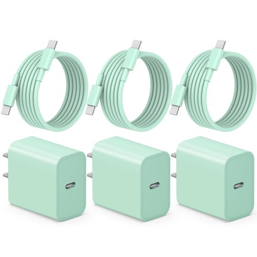 ROMITAZ iPhone 16 15 Charger Fast Charging Type C Charger USB C Charger [ETL Safety Certified] (Green)