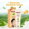 DISAAR BEAUTY Sunblock Cream Refreshing Sunscreen Face Neck Arms Skin Damage SPF 60/90 PA++ UVA/UVB Protection 40ml/1.35fl.oz (SPF 60 Green Tea Sunblock Cream)