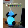 Panda Essential Oil Diffuser - Cute Rotatable Diffuser for Home with 7-Color Light, Aromatherapy Diffuser for Bedroom and Office