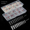 Coffin Acrylic Nails-Clear Fake Nail Coffin Shape Long Half Cover Nails Coffin Shaped Ballerina Nails Tips,DIY Nail Salon Art 10 Size 500PCS with Box (Clear)…