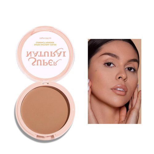 Melemando Matte Setting Powder 8 Colors Lightweight Oil Control Pressed Powder Foundation Flawless Long-Lasting Finishing Powder Foundation (Color 06)