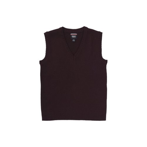 French Toast boys V-neck School Uniform Sweater Vest, Burgundy, 10 12 US