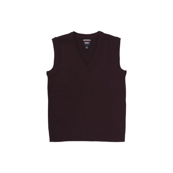 French Toast boys V-neck School Uniform Sweater Vest, Burgundy, 10 12 US