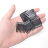 Honbay 60PCS 7 Teeth Plastic Hair Comb Hair Side Comb Hair Clip Comb Twist Comb Wedding Bridal Veil Combs Wig Combs Headpieces Accessories Combs Updo Bun Chignon Hair Styling Accessories (Black)