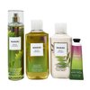 Bath & Body Works Waikiki Beach Coconut 4 Piece Gift Bag Set with a Creamy Rose Bar Soap - Full Size