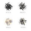 Xuxisowo 30 Pcs Stainless Steel Wig Clips, 7-Teeth Wig Combs for Making Wig Caps and Securing Wigs (Black)