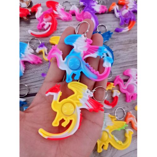 Roaqua 24 packs Dragon Bulk Mini pop Fidget Gifts for Holiday Boys and Girls Kids Party Favors Supplies and Classroom Students Prize