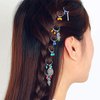 200 PCS Hair Braid Rings Hair Hoops Braid Hair Clip Accessories for Women and Girls Dreadlocks, 2 Color(Gold and Sliver)