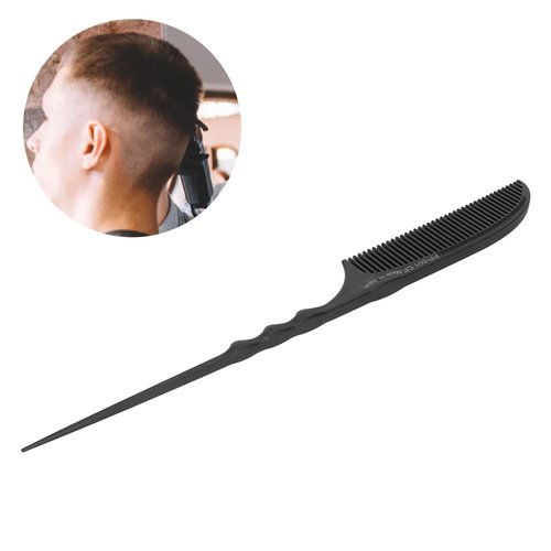 Tail Comb, Durable Hair Comb High Temperature Resistance for All Hair Types Black(PP-801)