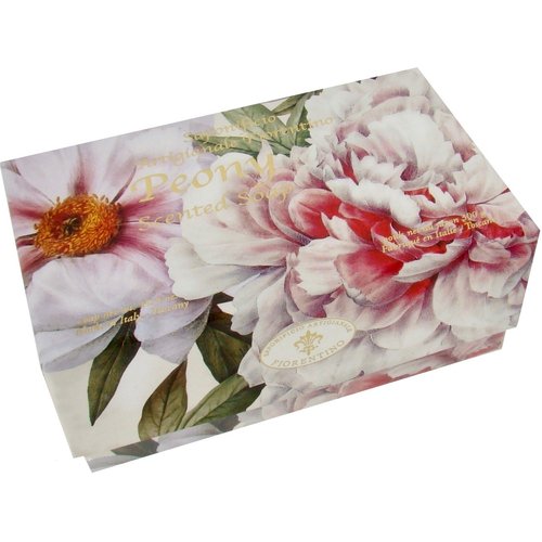 Saponificio Artigianale Fiorentino Peony Single 10.5 Oz. Soap Bar from Italy