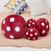 Bestsea Mushroom Plush Cute Mushroom Plushie Stuffed Animals Pillows Home Decor Kids Gift Red Mushroom Pillows Plush 10.2 Inches