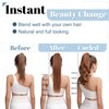 SEGO Claw Clip Ponytail Extension Human Hair Clip in Ponytail Hair Extensions Real Human Hair Pony Tails Hair Extensions Long Straight For Women 14 Inch Dark Brown 105 Gram