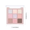 KYDA 9 Colors Warm Tone Eyeshadow Palette, Matte Light Purple Pink High Pigment Blendable Shades, Sparkling Powder Eyeshadow, Glitter Shimmer Eye Shadow, Daily Bright Eyes Makeup Palette