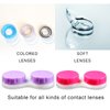 Aoutrow 16 Pack Contact Lens Case Box, Mini Contact Lens Case, Colorful Bulk Box Holder Container, Contact Lens Case Set