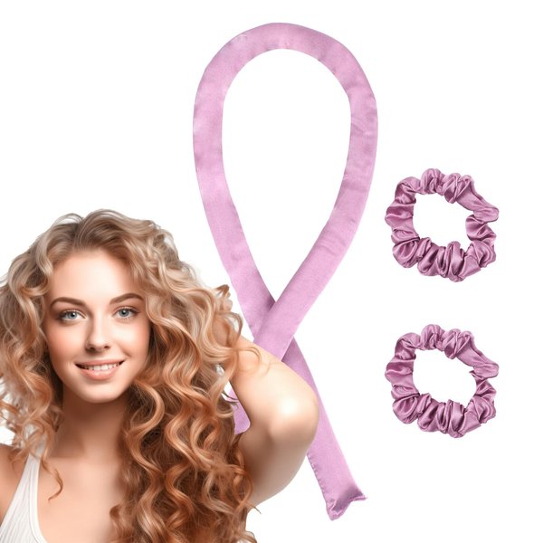 RUNUP Heatless Hair Curler for Overnight Curls, Satin Curling Set for Women with Overnight Hair Curlers