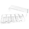 Poker Chip Holder Tray Racks - 1Pack Clear Acrylic Chips Rack Case with Cover Poker Table Accessories