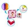 PicassoTiles Magnetic Building Blocks with Tiles and Click-in Educational Graphic Arts Magnet Construction Toy Set STEM Learning Playset Child Brain Development Stacking Playboard