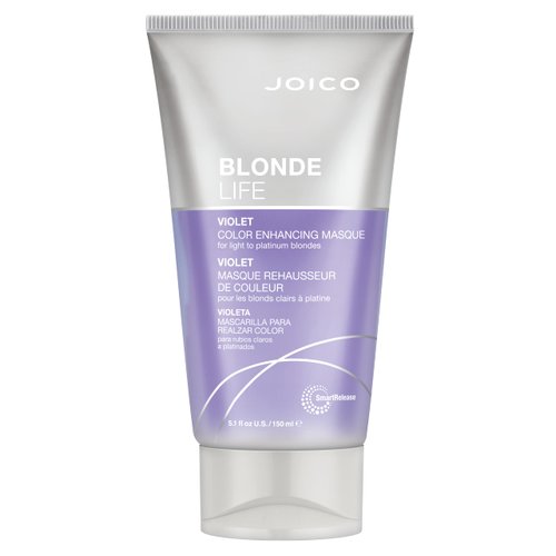 Joico Blonde Life Color Enhancing Masque | For Blonde Hair | Color Depositing Treatment | Maintain Unique Blonde Tones | Fortified With Monoi & Tamanu Oil | Violet | 5.1 Fl Oz