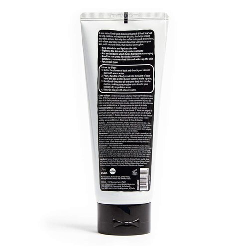 BioMiracle Body Scrub with Charcoal & Dead Sea Salt, Anti-Cellulite Skin Firming & Tightening Natural Body Scrub with Herbal Extracts & Antioxidants, for All Skin Types