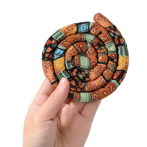 Spiral Lock Hair Tie Dreadlock Accessory with Bendable and Portable Wire Core, Stylish and Delicate Hair Tie Spiral Bendable Tie for Women Men Thick Curly Hair