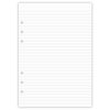 A5 Lined Paper, Refills for Filofax Planner, Organizer, Binders, 6 Hole Punched, 100 Sheets/200 Pages, 100gsm, White, 5.8 x 8.2 Inch