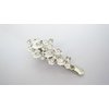 Small silver gold metal daisy flower alligator hair clip for fine thin hair (Primary color: Gold)