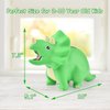 PJDRLLC Dinosaur Piggy Bank for Kids, Unbreakable Plastic Money Coin Bank for Boys and Girls, Great Gifts for Birthday, Easter, Baby Shower (Green)