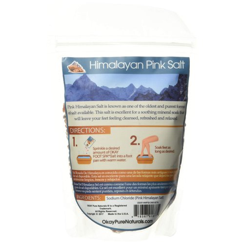 Himalayan Pink Salt Soothing Mineral Soak Leaves Feet Feeling Cleansed,Refreshed and Relaxed No Parabens,No Silicones,No Sulfates For All Skin Types Made In USA 8oz
