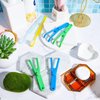 Chengu 4 Pieces Dental Floss Holder Reusable Flosser Reusable Floss Handle Holder Flossmate Handle for Oral Clearing (Blue, Green)