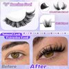 ALICE Lash Clusters Wispy Cluster Eyelash Extensions 168pcs Fluffy Individual Lashes 10-18mm Waterproof Natural Lash Extension DIY Cluster Lashes with Soft Thin Band