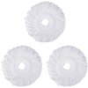 3 Pack Mop Head Replacement Spin Mop Replacement Head Microfiber Spin Mop Refills Easy Cleaning Round Shape Standard Size