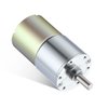 Greartisan DC 12V 550RPM Gear Motor High Torque Electric Micro Speed Reduction Geared Motor Centric Output Shaft 37mm Diameter Gearbox