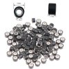 1000 Silicone Micro Link Rings 5mm Lined Beads Deadlocks for Hair Extensions Tool (1000Pcs(Pack of 1) (1000Pcs, Black)