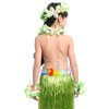 ZCMG Hawaiian Leis Headband Wristbands Hawaii Tropical Luau Flower Women Necklace Headpiece Hair Bands Hairband Bracelets Beach Summer Pool Wedding Cosplay Birthday Dress Up Party Supplies Green
