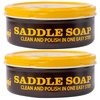 Fiebing's Yellow Saddle Soap for Leather (12 oz Tin) - Leather Cleaner & Conditioner to Soften, Protect & Restore Leathercraft - Leather Soap for Car Seat, Couch, Shoe, Purse, Boot, Bag, & Saddles