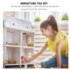 Toddmomy Miniature Tea Sets Dollhouse Porcelain Tea Set 1 12 Scale Miniature Dollhouse Accessories Kitchen Miniature Decor for Doll Toy Supplies