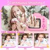 Kids Camera Instant Print Camera for Kids, Christmas Birthday Gifts for Girls Boys, 1080P HD Digital Video Cameras for Toddler, Portable Camera Toy for 4 5 6 7 8 9 10 Year Girl with SD Card (Pink)